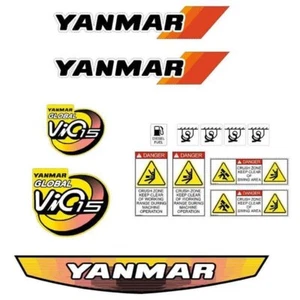 Decal Sticker Set Yanmar Vio15 Digger Excavator Decal Set - Picture 1 of 3