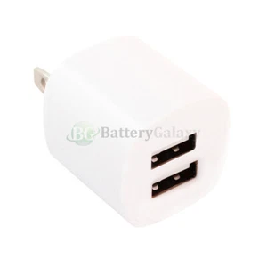 USB Wall Charger Dual 2-Port for LG Nexus 5/Nexus 5X/Q7+/Stylo 4 5/Stylo 4 Plus - Picture 1 of 4