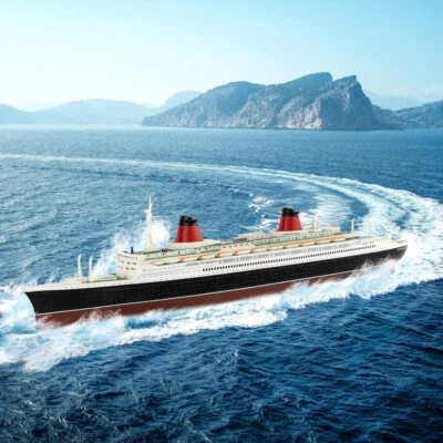 France Cruise Ship Toy Atlas 1/1250 RMS Transatlantic Boat Replica Alloy Model - Image 1 of 4