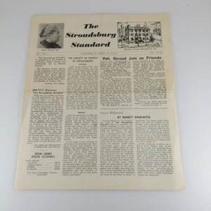 The Stroudsburg Standard Vol 1 No 1 July 18, 1971 Newspaper - Picture 1 of 5