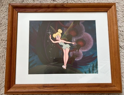 Litografía con impresión artística enmarcada de Campanilla de Disney Foto 1 de 3