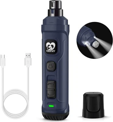 JOHN DEERE Casfuy Krallenschleifer für Hunde mit 2 LED-Leuchten – 2 Geschwindigkeiten