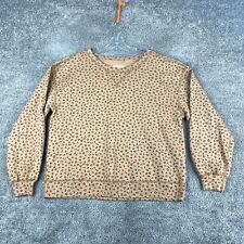 Yours Curve Women's Plus Size Leopard Print Half Zip Fleece Sweatshirt