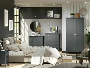 Modern Stylish Midnight Blue Como Bedroom Furniture Range - Picture 1 of 11
