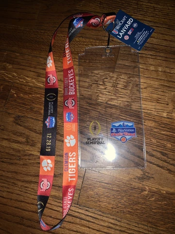 2019 Fiesta Bowl Ohio State Buckeyes Clemson Tigers Ticket Credential Holder Cover