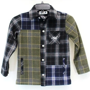 Kith Kids Wool Blend Plaid Shirt Jacket Size 6 - Picture 1 of 8