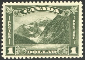 Canada 1930 $1 Mt. Edith Cavell Scott #177 VF Mint very lightly hinged - Picture 1 of 2