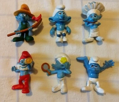 SMURF HERO ACTION FIGURE LOT OF 6  - Image 1 of 4