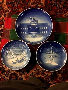 Nice! 3 Vintage COPENHAGEN B&G Porcelain 9" 1970 - 7" 1970 & 1974 - Picture 1 of 1