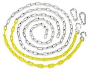 Swingan - Vinyl Coated Chain for Swing - Set of 2 - Yellow - Picture 1 of 4