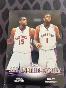 Toronto Raptors Vince Carter Tracy McGrady Topps All In The Family NBA Basketbal - Picture 1 of 2