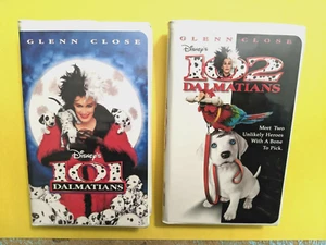 101 Dalmatians and 102 Dalmatians VHS Walt Disney Video GLENN CLOSE - Imagen 1 de 3