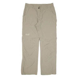 JACK WOLFSKIN Zip-off Womens Trousers Beige Loose Straight W31 L31 - Picture 1 of 6