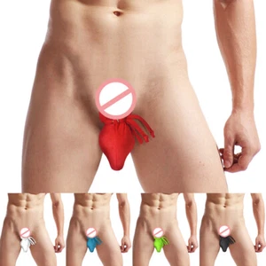 Men's Thongs Bulge Underwear Panties Lingerie Pouch Bikini Bag Tanga Penis Bag - Picture 1 of 16