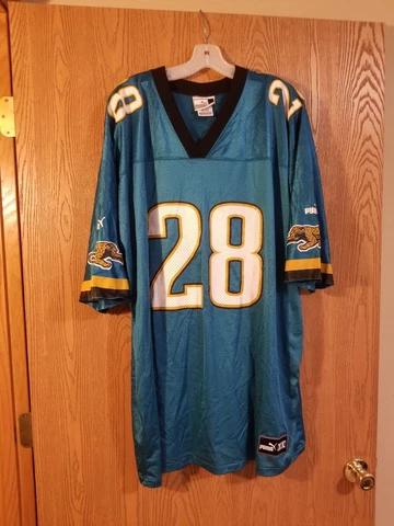 Fred Taylor #28 Jacksonville Jaguars Puma Jersey Size 2XL EUC Cover