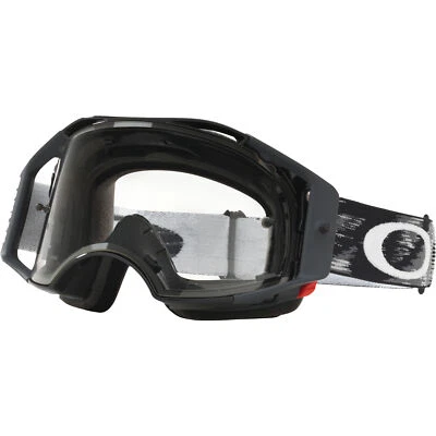 Oakley Airbrake MX Goggle 57-979 Jet Black Speed Frame Clear Lens Anti Fog - Image 1 of 3