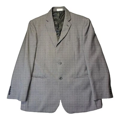 Abrigo Blazer Deportivo Geoffrey Beene Gris Cuadros Dientes de Cachorro, Para Hombre Talla 42R Foto 1 de 4