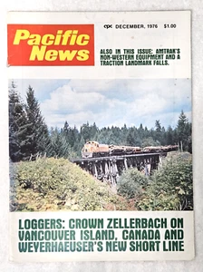 Dec 1976 Pacific News Train Railroad Magazine #182 Crown Zellerbach Vancouver BC - Picture 1 of 1