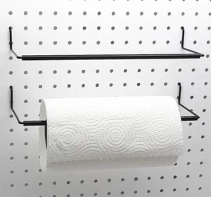 2 Pack Pegboard Towel Holder for Kitchen Workshop Garage Pegboard Accessories - Picture 1 of 6