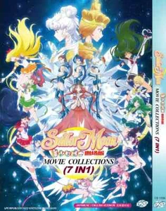 Anime DVD Sailormoon Movie Collections ( 7 IN 1 ) Complete ENGLISH DUB Box Set - Afbeelding 1 van 6