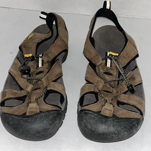 KEEN Venice Sandals Brown Leather Men's Size 13 Water Sports Hiking - Picture 1 of 5