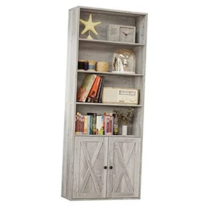  Industrial Bookshelves and Bookcases with Doors Floor Standing 6 Shelf  - Picture 1 of 6