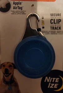 WearAbout® Pet Clippable Tracker Holder Apple Air Tag- Blue - Afbeelding 1 van 1