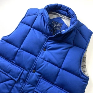 John Weitz Aberdeen Down Puffer Vest Mens Medium Blue Jacket Quilted VINTAGE - Picture 1 of 16