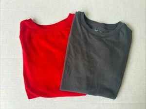 Boys Size M (8) T-Shirts; Lot of 2; Cat & Jack; Gray & Red; basic t-shirt - Picture 1 of 7
