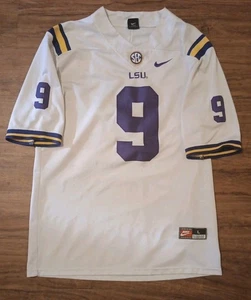 Camiseta Oficial Joe Burrow LSU TIGERS NIKE Para Hombres L COSIDA Grande BLANCA Fútbol  - Imagen 1 de 7