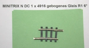 TRIX Spur N 4916 gebogenes Gleis Ausgleichsstück Radius [6° R1] - Picture 1 of 2