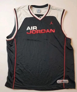 Nike Air Flight Retro Jordan Jumpman Basketball Trikot Stitch Schwarz Rot 2XL 2005 - Bild 1 von 8