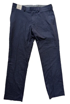 Pantalones de vestir Reaction Kenneth Cole para hombre 34 W 30 L calce ajustado azul marino oscuro flexible nuevos con etiquetas Foto 1 de 4