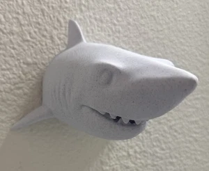 Great White Shark Wall Mount 7” Home Head Mounted Decor Wall Art - Picture 1 of 6