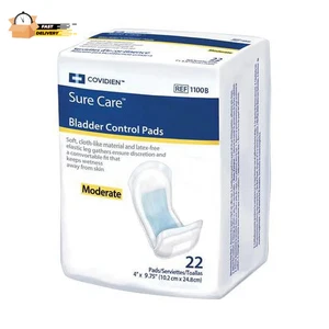 Almohadilla de control de vejiga 12-1/2 pulgadas de longitud, absorción pesada, polímero, uni - Imagen 1 de 12