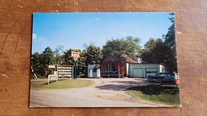 Postal de negocios cromada de Madsen's Resort & Tackle Shop-Blanche Lake sin usar década de 1950 - Imagen 1 de 2