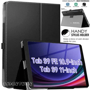 Funda inteligente de cuero con soporte abatible para Samsung Galaxy Tab S9 FE 10.9, S9 11 pulgadas 2023 - Imagen 1 de 7