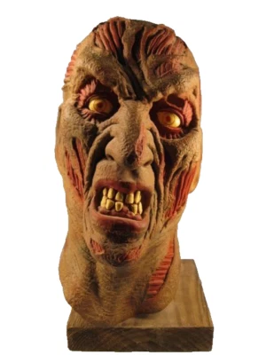 Freddy Krueger Halloween Mask A Nightmare On Elm Street With Homemade Stand (O) - Image 1 of 4