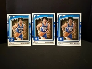 (3) 2024-25 Panini Rated Rookie Jared McCain #228 76ers - Picture 1 of 2