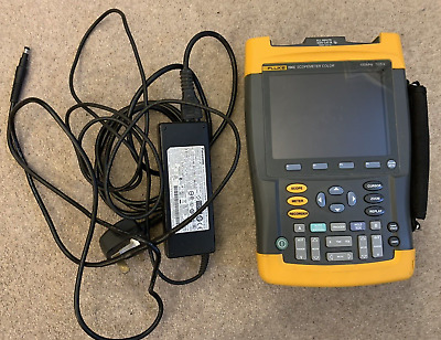 Fluke 196C Handheld Digital Oscilloscope, 100MHz, 2 Analogue, PSU, Battery • 620£