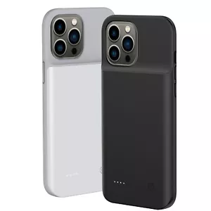 Funda de batería para iPhone 13 12 Mini Pro Max suave cuerpo completo banco de alimentación carga - Imagen 1 de 16