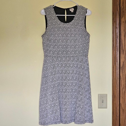 VETEMENTS Abito donna Merona bianco e nero fantasia media corpore capsule business