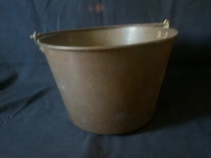Antique Hayden Waterbury Brass Co  Brass Bucket  1873 - Picture 1 of 8