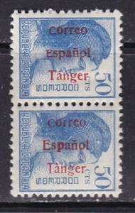1938 - España - Tanger - Edifil 104 - Variedad "E" y Var acento Grave y Agudo - Imagen 1 de 2