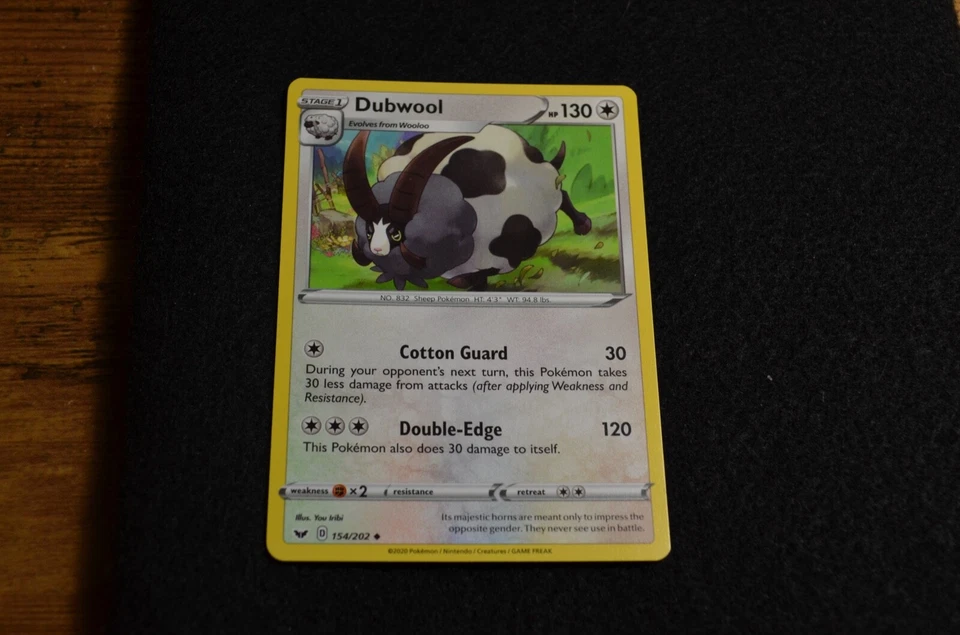 POKEMON SWORD & SHIELD DUBWOOL 154/202 NM/MINT PACK FRESH - Image 1 of 1