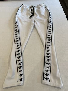 KAPPA KONTROLL MENS WHITE SLIM SWEATPANTS - Picture 1 of 5