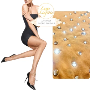 MARCHESA TIGHTS by Wolford M sahara skin Strumpfhose mit Steinchen Glitzer - Bild 1 von 2