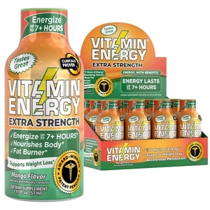 (12 Pack) Vitamin Energy® Immune+ Mango Energy Shots, Clinically Proven - Picture 1 of 4
