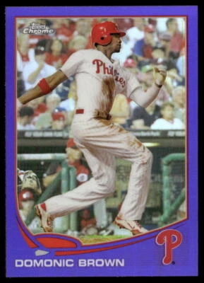 Domonic Brown 2013 Topps Chrome Purple Refractors #215 - Philadelphia Phillies - Image 1 of 2