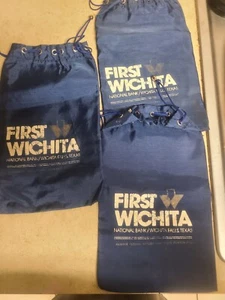 Cloth Bank Bags First Wichita National Bank - Picture 1 of 4